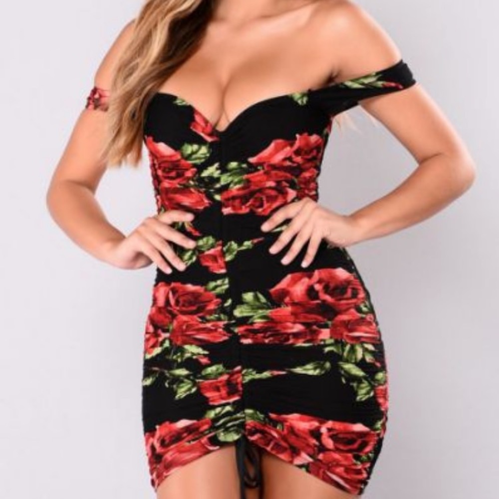 Xs floral mini dress from fashion nova